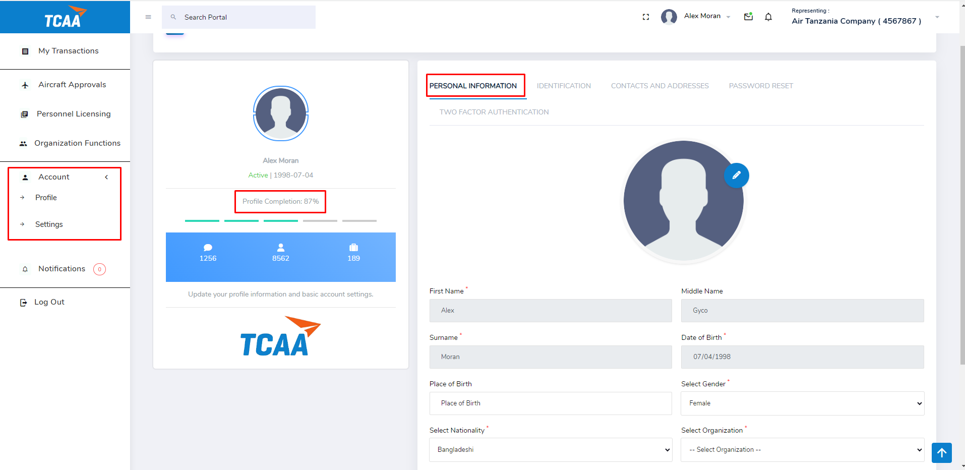 Licensing Profile